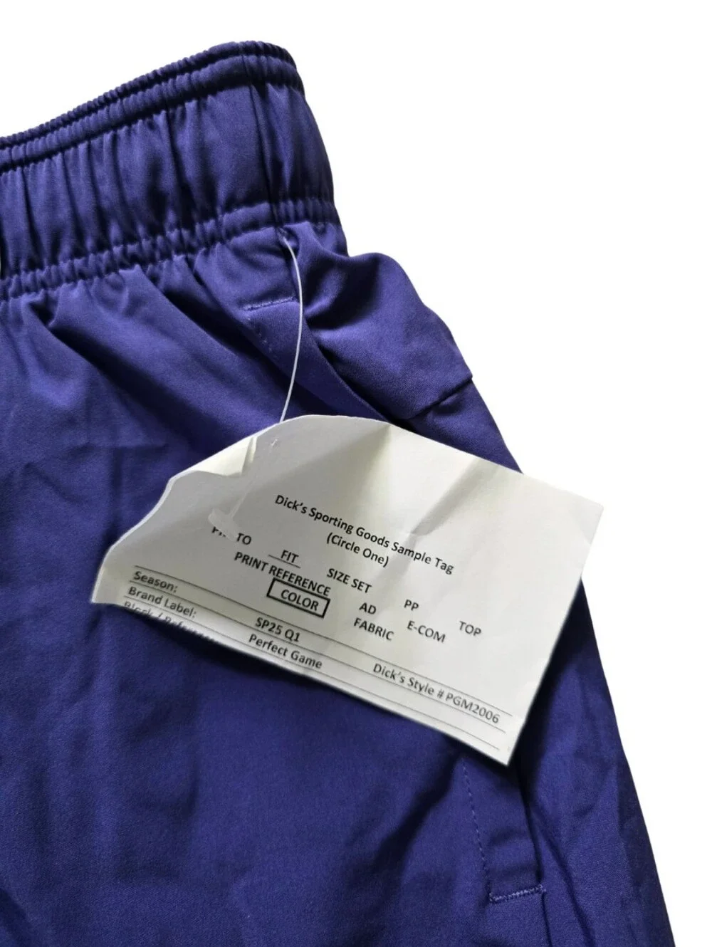 PERFECT GAME Showcase 2-in-1 Baseball Shorts Purple Men's Medium Performance